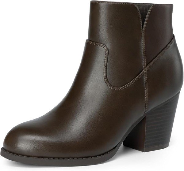 Brown women's ankle boots