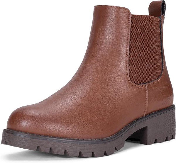 Brown Chelsea boots for women